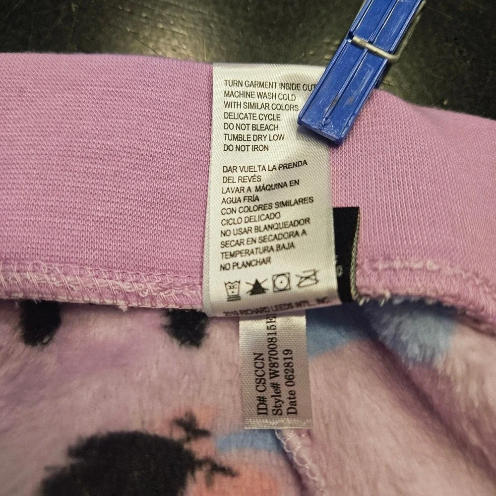Disney Eeyore Purple Drama Free Fleece Leisure Pajama Pants XL Cozy Lounge Sleep - Picture 8 of 14